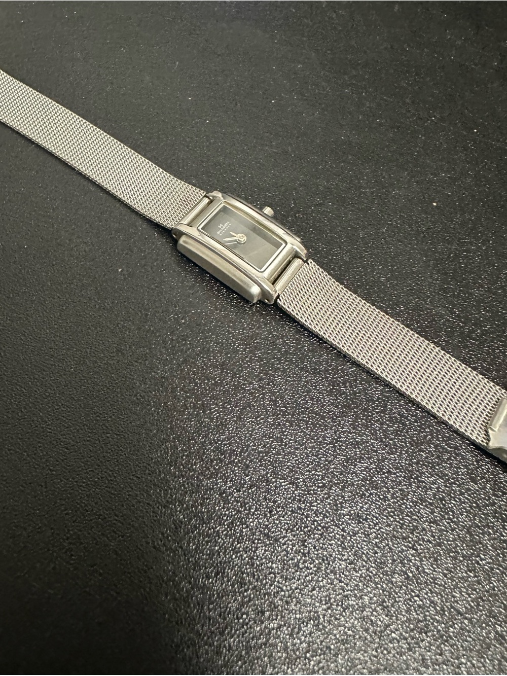 Skagen Silver Mesh Watch with Black Dial - Picture 2 of 5